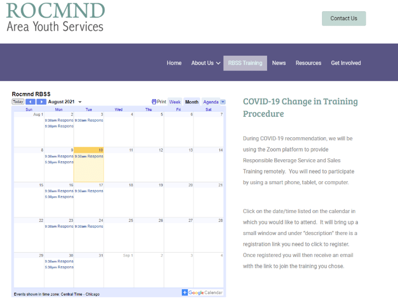 Responsible Beverage Service and Sales Training Sallisaw NOW Coaltion